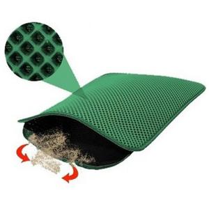 Elekli Kedi Tuvalet Önü Paspası 40 X 55 Cm Yeşil zpü