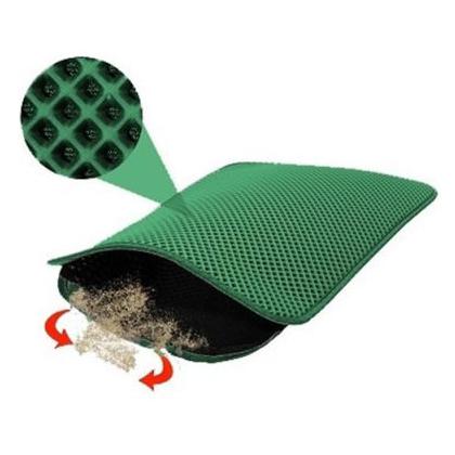 Elekli Kedi Tuvalet Önü Paspası 40 X 55 Cm Yeşil zpü