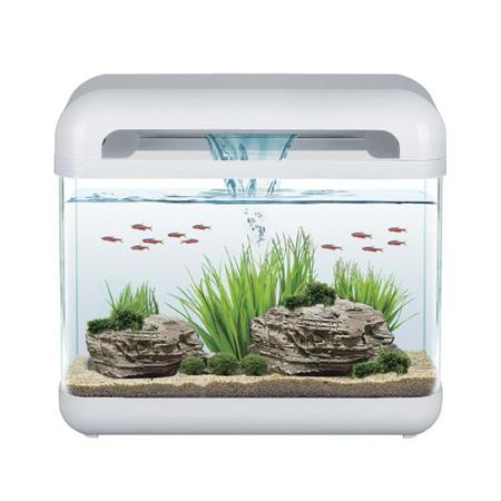 ES-400 NANO WATERFALL FİLTRELİ DEKORATİF AKVARYUM 15L WHİTE