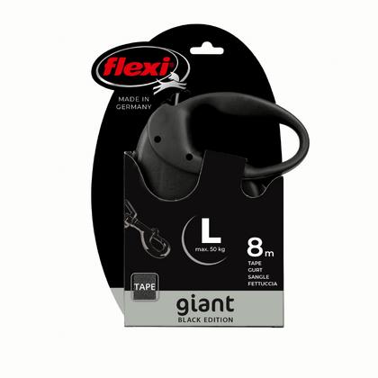 Flexi Giant L Beden Siyah 8MT Şerit Tasma