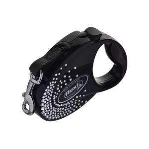 Flexi Glam Splash Crystal S Beden Siyah 3MT Şerit Tasma ADP-235-180003S 