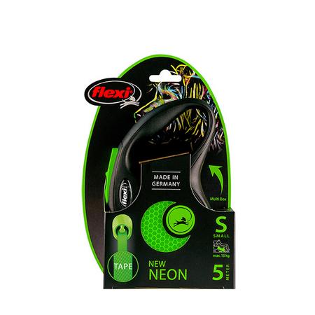 Flexi Yeşil Neon Otomatik Şerit Tasma Small 5 Mt 15 kg ADP-100314T