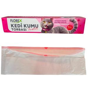Florex Kedi Kumu Torbası Pudra Kokulu 82x50 cm 7'li