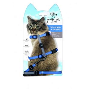 Gentle Cat Göğüs Tasması ve Gezdirme Set Blue BRSP-20802199 