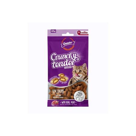 Gnawlers Crunchy Somonlu Prebiotik Destekli Kedi Ödül Maması 65gr
