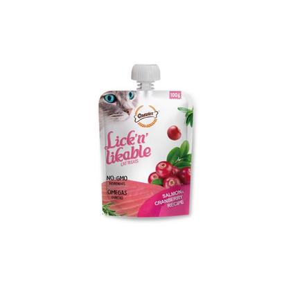 Somon ve Kızılcıklı Krema Kedi Ödül Maması 100gr