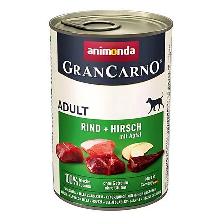 GranCarno Elmalı Ve Geyikli Yetişkin Köpek Konservesi 400gr 