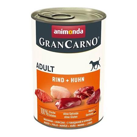GranCarno Sığırlı Ve Tavuklu Konserve Köpek Maması 400gr