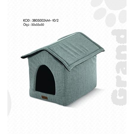 Grand Kedi Ve Köpek Yuvası Kumaş Gri 
