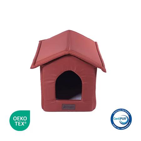Grand Kedi Ve Köpek Yuvası Kumaş Kırmızı 60x40x12