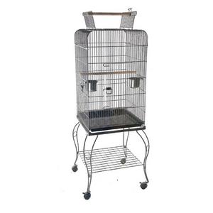 H05-BİRDLİFE SEHPALI PAPAĞAN KAFESİ SİYAH 51X51X140