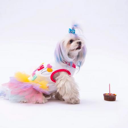 Happy Birthday Elbise 2XL KPAW-24306