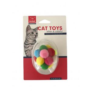 HAS-  520-6064 Nunbell Kedi Oyuncagı Gökkuşagı Top