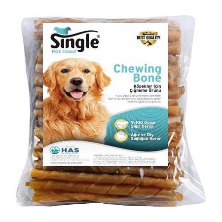 HAS-130-009 Single Naturel Burgu Çubuk 12cm 6gr 100'lü