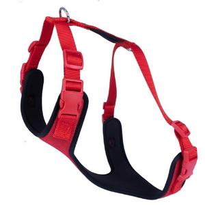 Havalı Dokumadan El Yapımı Köpek Göğüs Tasması 2XL-2x70-80cm - Kırmızı