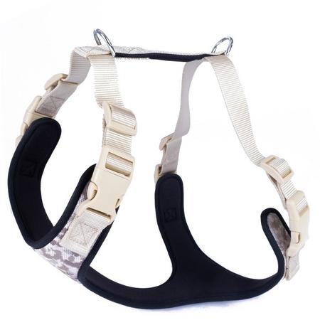 Havalı Dokumadan El Yapımı Köpek Göğüs Tasması XL-2x65-75cm - Kamuflaj