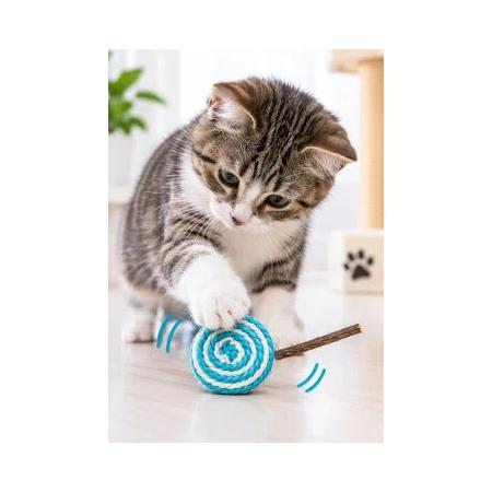İp Sargılı Lolipop Kedi Oyuncak