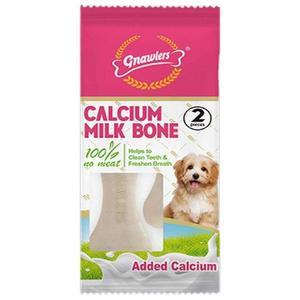 Kalsiyumlu Sütlü Köpek Ödül Kemiği 5cm [2'Li] [S]