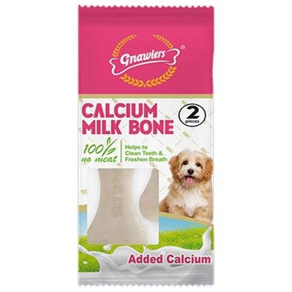 Kalsiyumlu Sütlü Köpek Ödül Kemiği 5cm [2'Li] [S]