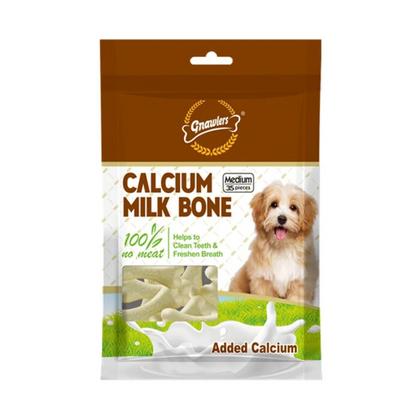 Kalsiyumlu Sütlü Köpek Ödül Kemiği 7.5cm [35'Li] [M]