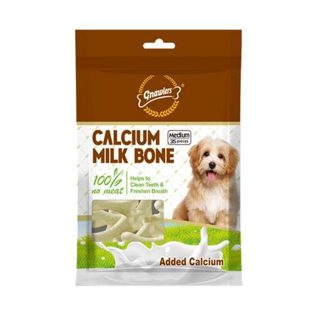 Kalsiyumlu Sütlü Köpek Ödül Kemiği 7.5cm [35'Li] [M]