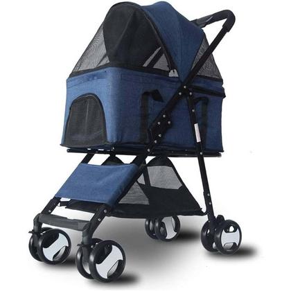 Kedi & Köpek Taşıma Arabası ASP-DTC802-BLUE