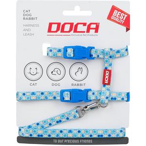 Kedi Göğüs Tasması Aqua Desenli