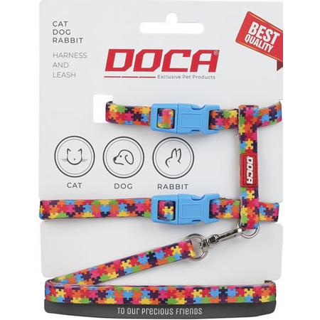 Kedi Göğüs Tasması Puzzle Desenli