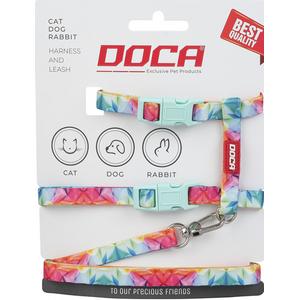 Kedi Göğüs Tasması Rainbow Desenli