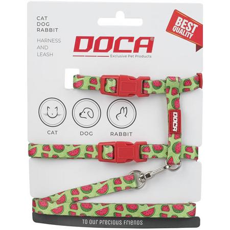 Kedi Göğüs Tasması Karpuz Desenli