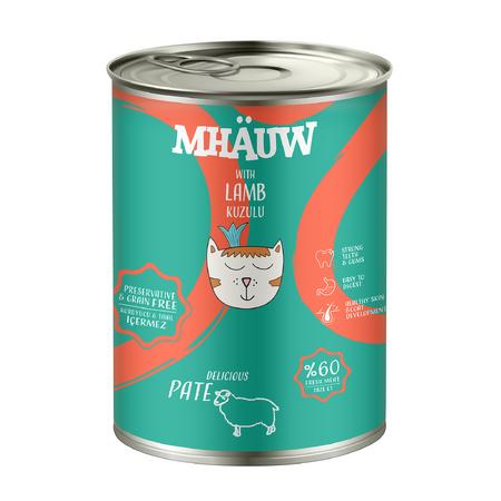 Kedi Konserve Kuzulu  Püre 400Gr