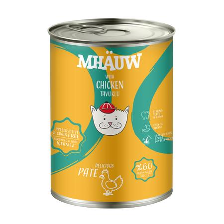 Kedi Konserve Tavuklu Püre 400Gr