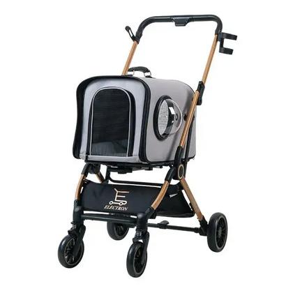 Kedi Ve Köpek Arabası Katlanabilir  Çantalı Gri 803-1