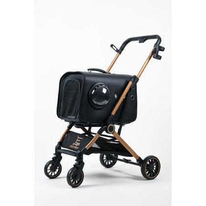 Kedi Ve Köpek Arabası Katlanabilir  Çantalı Siyah 803-1