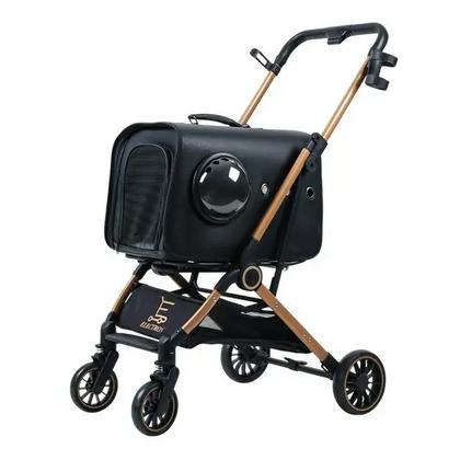 Kedi Ve Köpek Arabası Katlanabilir  Çantalı Siyah 803-1