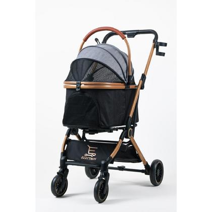 Kedi Ve Köpek Arabası Katlanabilir Pusetli Gri 803-2