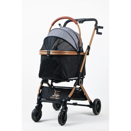 Kedi Ve Köpek Arabası Katlanabilir Pusetli Gri 803-2