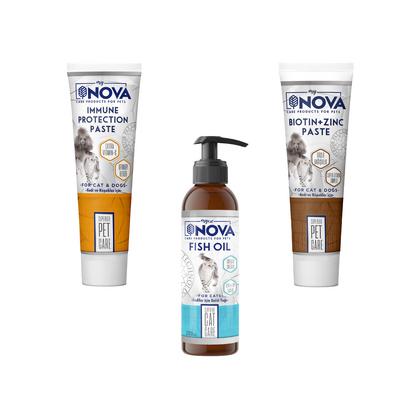 Kediler İçin Bağışıklık Güçlendirici Tüy Koruyucu 3'lü Set