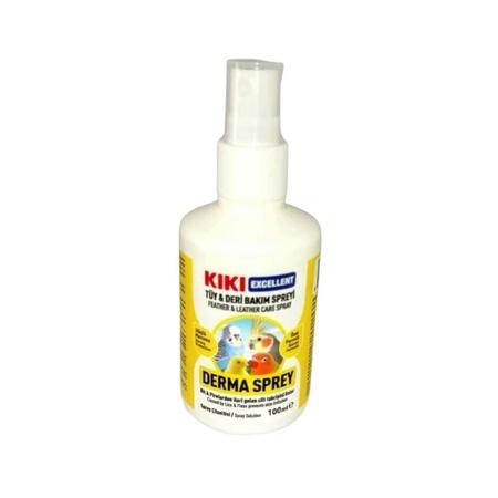 Kiki Excellent Derma Sprey Kuşlar için Tüy ve Deri Bakım Spreyi 100ml -112B9