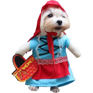 Kırmızı Başlıklı Köpek Kostümü (L) Beden