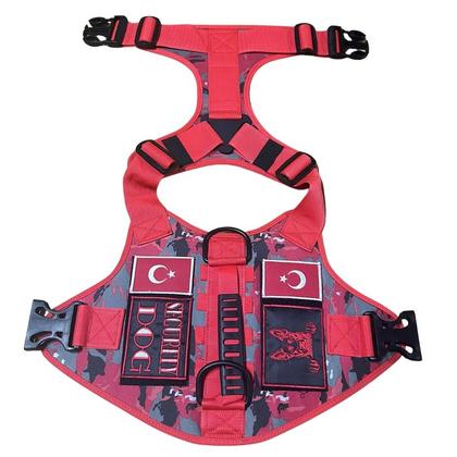 Kırmızı Renk Taktikal Yelek M Beden