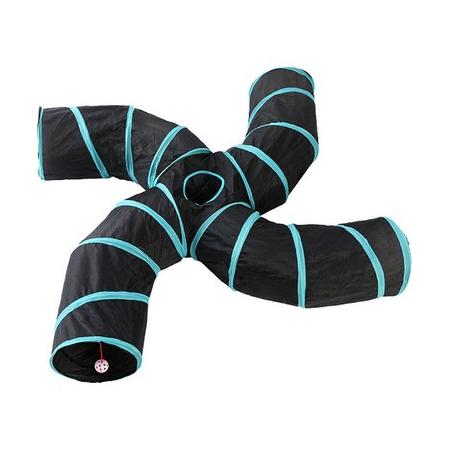 Kıvrımlı 4 Yollu Kedi Tüneli hg-3049