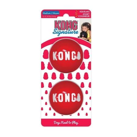 KONG Signature Ball Top Şeklinde Köpek Oyuncağı M 2li adp-SKB2E