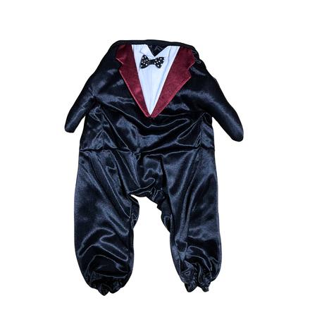 Köpekler için Siyah Bordo Smoking (XL) Beden