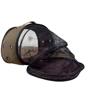 Kumaş Şeffaf  Flybag Çanta Hardal