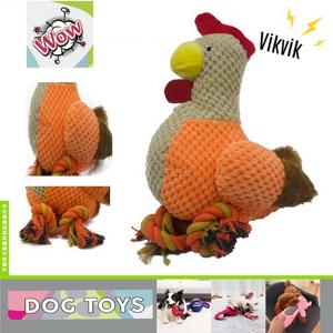 Kumaş Tavuk Gıcırtılı Köpek Oyuncagı  has-3203