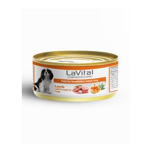Kuzu Etli, Balkabaklı ve Adaçaylı Mini Irk Yetişkin Köpek Konservesi 85GR