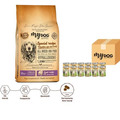 Kuzu Etli Diyet & Kısır Köpekler İçin 12kg Lezzet Paketi