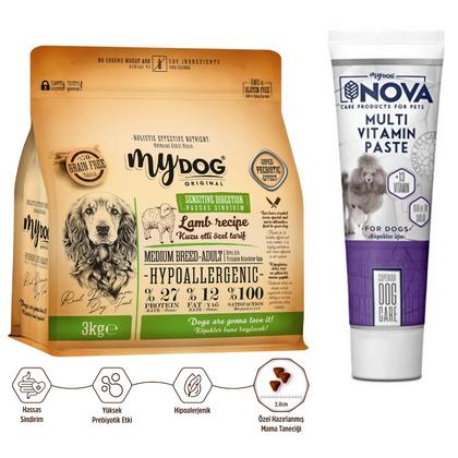 Kuzu Etli Orta Irk Köpek İçin Bağışıklık Sistemi Güçlendirici Paketi