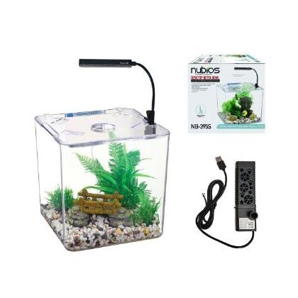 KYP 670-DA-L25 Nubios Masaüstü Akvaryum Seti 13.5l küp 395s
